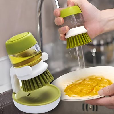 Čistiaca kefa s dávkovačom a stojanom | BRUSKICA