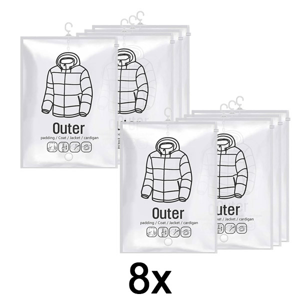 2x Závesné vákuové úložné vrecia – (4 ks) | VACUHANG