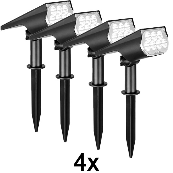 4x Solárne bodové svetlo na vonkajšie použitie | SPOTIKE