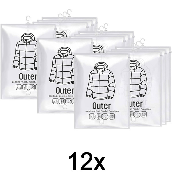 3x Závesné vákuové úložné vrecia – (4 ks) | VACUHANG